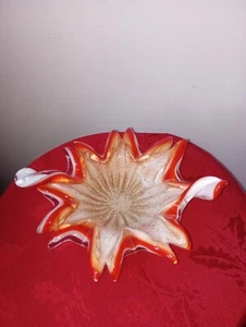 Murano Fratelli Toso Butterfly Bowl / Ashtray 1960's Italy" GORGEOUS " - Picture 1 of 6