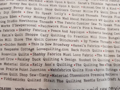 Moda Volume II Mama Said Sew Revisited by Sweetwater Quilt Shops Print  42x68" - Image 1 of 4