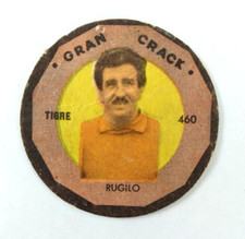 1957 Figuritas Crack Argentina Card Disc Pog M.Rugilo Goalkeeper Lion of Wembley