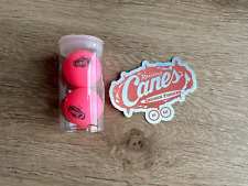 POST MALONE x RAISING CANE'S 2 Ping Pong Balls (Pink) / Beer Pong And Sticker