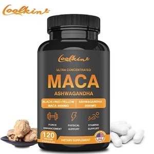 120pcs Maca - Ashwagandha - Energy Stamina, Enhance Sexual Health, High Potency - Picture 1 of 9