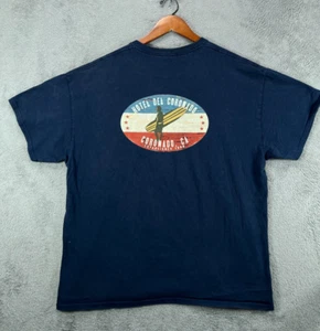 HOTEL DEL CORONADA CALIFORNIA T-Shirt Navy Blau Crew Größe XL Surf Grafik SS - Bild 1 von 9