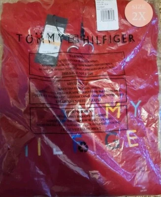 Moletom com capuz feminino Tommy Hilfiger plus size Raglan, escarlate, 2X - Imagem 1 de 3