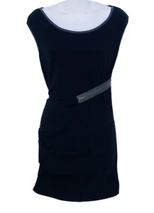 WILSTER Women's / Teen Girl Black and Gray Sleeveless Mini Dress - sz: XS - Picture 1 of 5