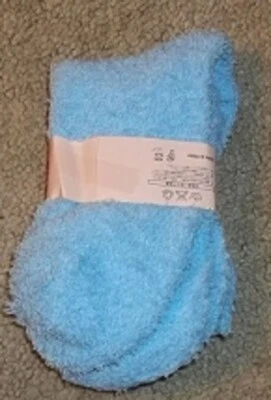 Novo 1 Par de Meias Fuzzy Fofas 11+ Cores Sólidas Você Escolhe Novo - Imagem 1 de 3