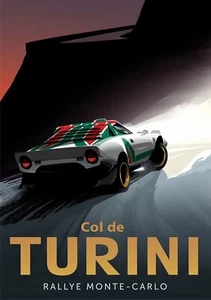 Póster Arte de Pared Col De Turini Rally Racing Montecarlo A4 y A3 franqueo gratuito - Imagen 1 de 6