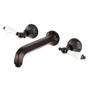 Kingston Brass Metropolitan Modern 2-Handle Wall Mount Tub Faucet, Rubbed Bronze - Picture 1 of 1