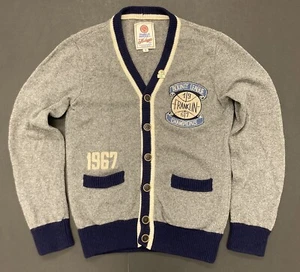 Cárdigan de lana Franklin Marshall Knitwear 1967 Bounty League béisbol M/delgado L - Imagen 1 de 13