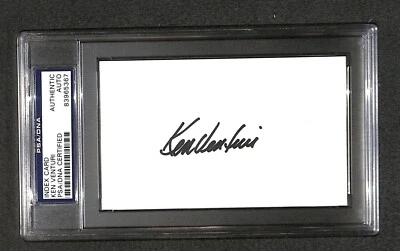 Ken Venturi The Match book "1964 US Open Winner" autographed SIGNED 3x5 PSA/DNA - Image 1 of 2