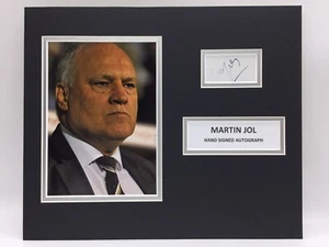 RARE Martin Jol Signed Photo Display + COA AUTOGRAPH TOTTENHAM SPURS FULHAM - Picture 1 of 3