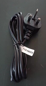 6ft 3-Pin UK to Figure8 C7 Power Cable for Laptop AC Power Adapter / PS3Slim PS4 - Imagen 1 de 3