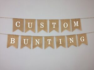 Personalised Custom Bunting Decor Wedding Party Customised Decoration