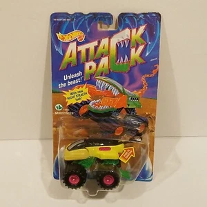 1992 Hot Wheels Attack Pack Sandstinger Night Stealth Monster Truck Vintage NEW - Picture 1 of 22