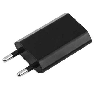 Chargeur 1A 2Pin EU Voyage Adapteur USB Noir pour Samsung Galaxy S10/Plus/S10e - Zdjęcie 1 z 2