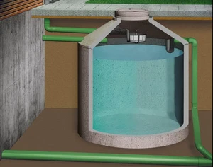 Regenwassernutzung Garten Sparversion Beton-Zisterne 4360L Aquaroc Hydrophant - Bild 1 von 4