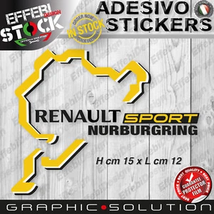 Adhesive Stickers Renault Nurburgring Sport Clio Megane Rs Maxi Rally Height - Picture 1 of 1