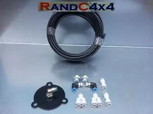 Kit de vadeo Land Rover Defender NEGRO 200 300 TDi ejes de caja de cambios del motor - Imagen 1 de 1
