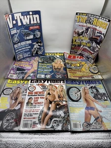 Lote de (8) revistas de mortociclismo Harley de colección Easyriders VTwin Hot Bike - Imagen 1 de 13