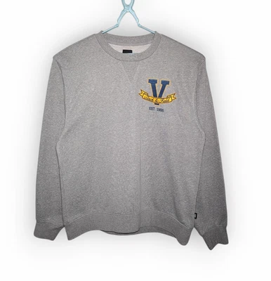 Vans Sweater Sweatshirt Jumper Mens Grey Size M VGC Skater Surf Classic Logo - Image 1 of 4