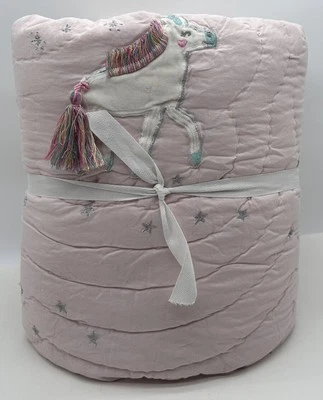 Pottery Barn Kids Rainbow Unicorn TWIN Quilt ~ Multi - Image 1 of 2