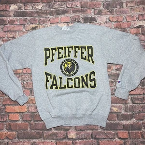 Vintage Champion Pfeiffer University Falcons Collegiate Sweatshirt Size Small - Picture 1 of 6
