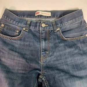 Levi's 505 Jeans Youth Size 18 Reg W 29 Regular Fit Straight Leg Faded Denim - Picture 1 of 10