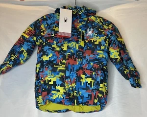 Spyder Skijacke Mantel Digi Bug 6 Jungen Winter isoliert Helm kompatibel Kapuze - Bild 1 von 9