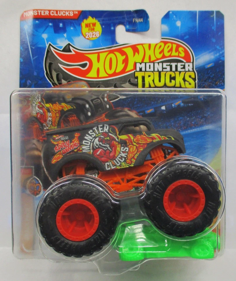 2026 HOT WHEELS MONSTER TRUCK * A CASE * MONSTER CLUCKS   - Image 1 of 1