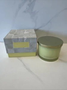 LOVERY 3 Wick Lemon Bergamot Pure Natural Soy Candle 350g Yellow NEW IN BOX - Picture 1 of 6