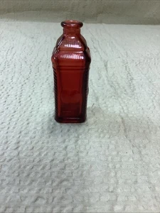 Rubinrote Wheaton Bitters Glasflasche - Bild 1 von 5