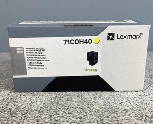 Lexmark 71C0H40 Yellow High Yield Toner Cartridge Genuine OEM Factory Sealed - Photo 1/7