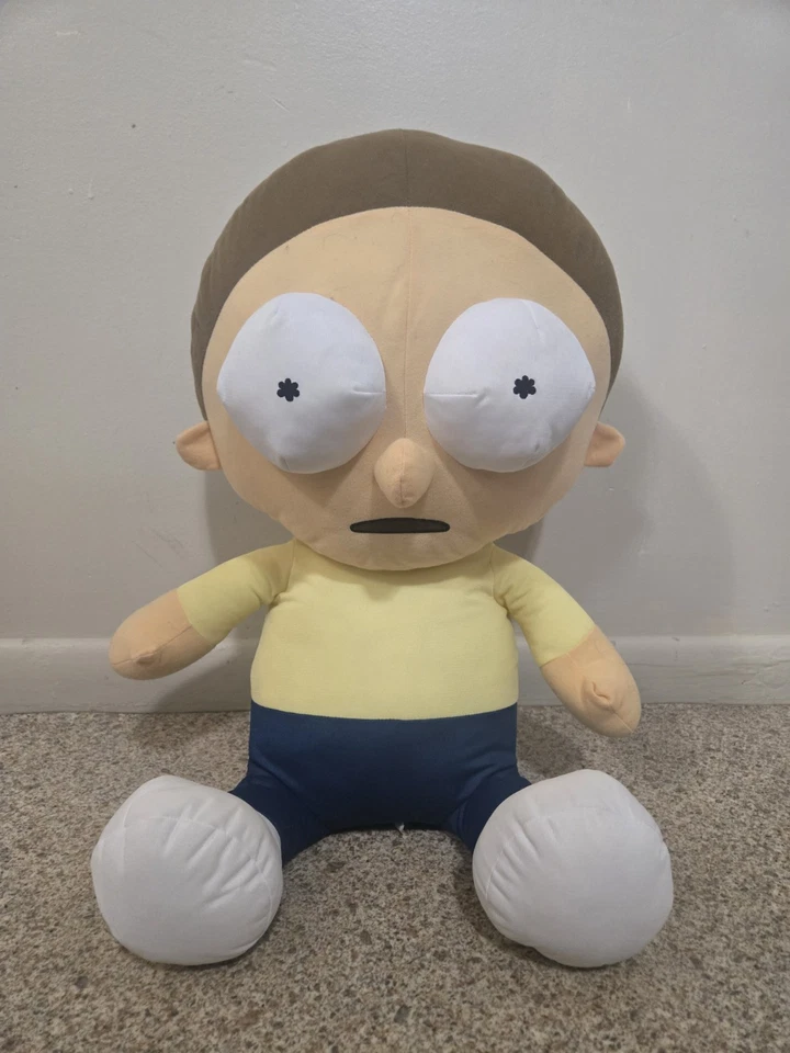 Boneca de Pelúcia GIGANTE Fábrica de Brinquedos/Adulto Natação - Rick And Morty - MORTY 24" EXCELENTE ESTADO!  - Imagem 1 de 4