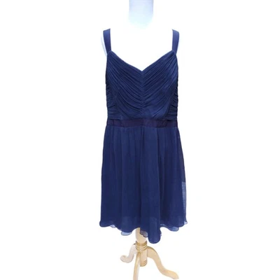 Vestido Joceyln BODEN Azul Seda WH676 Para Mujer Cóctel Fiesta Boda Talla EE. UU. 16 Foto 1 de 4