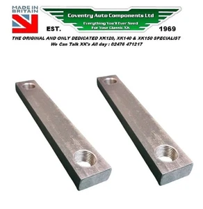 JAGUAR  Bulkhead Tapped Plate for XK120 & XK140 OTS Windscreen Pillar x2 BD4672 - Picture 1 of 6