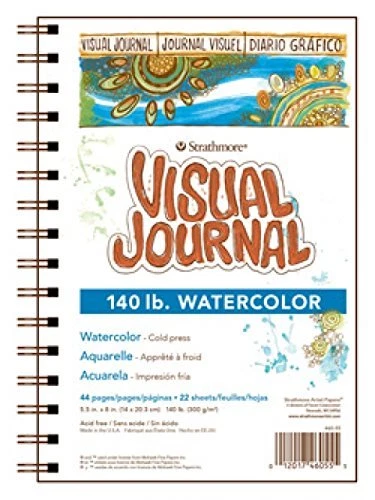 Strathmore 400 Series Visual Watercolor Journal 140 LB 5 5x8 Cold Press