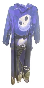 Jack Skellington Comfy Cozy Blanket w/ sleeves Disney Nightmare Before Christmas - Picture 1 of 4