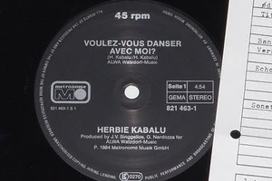 HERBIE KABALU -Voulez-Vous Danser Avec Moi?- LP 1984 Metronome Archiv-Copy mint - Picture 1 of 1