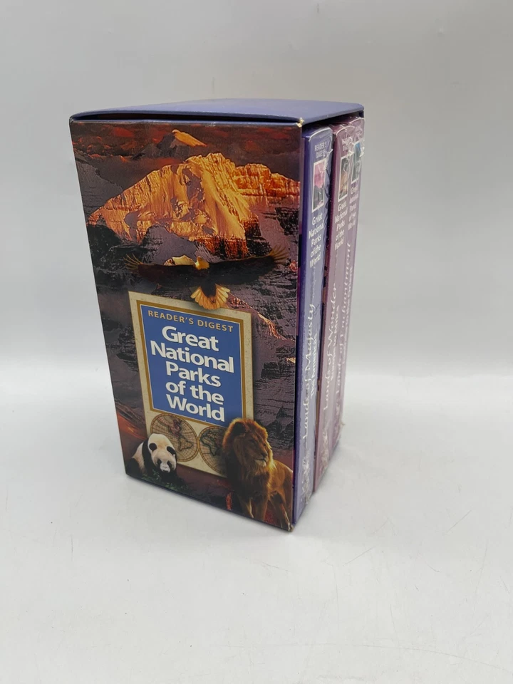 Great National Parks Of The World VHS Box Set 3 Tapes Sealed Readers Digest 2000 - Image 1 of 4