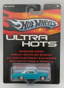 Hot Wheels Ultra Hots '64 GTO 2006 blu con cofano apribile e RLRR molto bello! - Foto 1 di 3