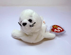 Ty Beanie Baby White Seamore the Seal (1996) with 1993 Tush Tag – Tag Errors - Picture 1 of 8