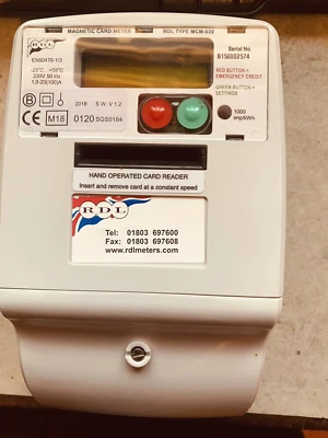 RDL MCM-030S Sterling 100Amp card operated Electronic Meters. - Image 1 of 4