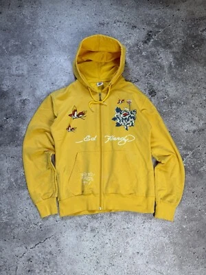 Sudadera con capucha vintage Ed Hardy con cremallera para mujer Foto 1 de 4