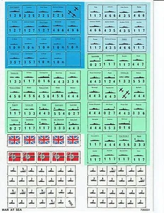 Avalon Hill War At Sea Replacement Counters FREE SHIPPING - Picture 1 of 1