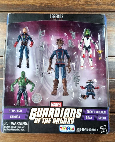 Marvel Legends Guardians Of The Galaxy Toys R Us Exclusive 5 Pack 3.75 Figures Cover