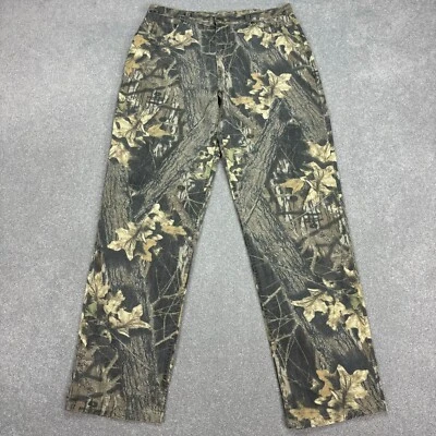 Брюки Realtree для взрослых 36x34 коричневые плотник Y2K камуфляжные холщовые брюки рабочая одежда мужские - Изображение 1 из 4