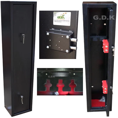 GDK  3 GUN CABINET, SHOTGUN, RIFLE CABINET, MAGNETIC GUN RACK, SAFE,BS7558/92 - Image 1 of 2