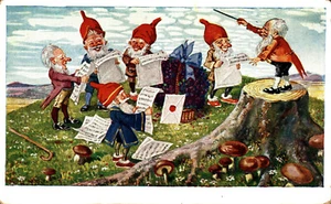 FUNGHI, CHAMPIGNONS, MUSHROOMS - Gnomi, Gnomes - VG - #011 - Picture 1 of 2