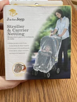 Jeep stroller & carrier white mosquito and insect netting FREE SHIPPING - Image 1 of 3