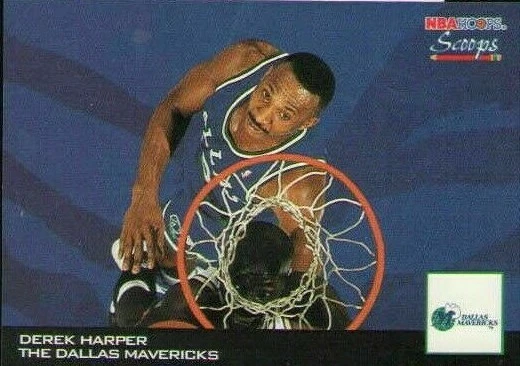 1994 NBA HOOPS - SCOOPS - Basketball Card - DEREK HARPER #HS6 Dallas Mavericks - Image 1 of 1