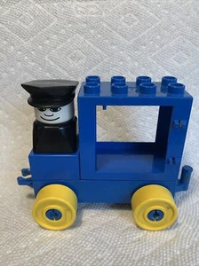 VTG DUPLO set #2402 Basic Set Police Car 1984 #5 - Picture 1 of 9